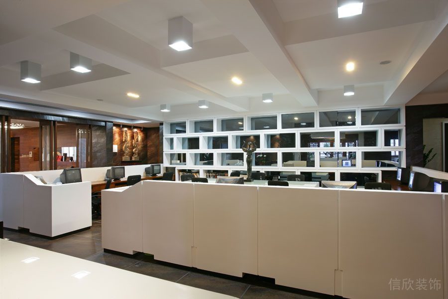 深圳福田麗景公司新中式風(fēng)格辦公室裝修