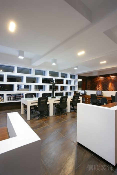 深圳福田麗景公司新中式風(fēng)格辦公室裝修