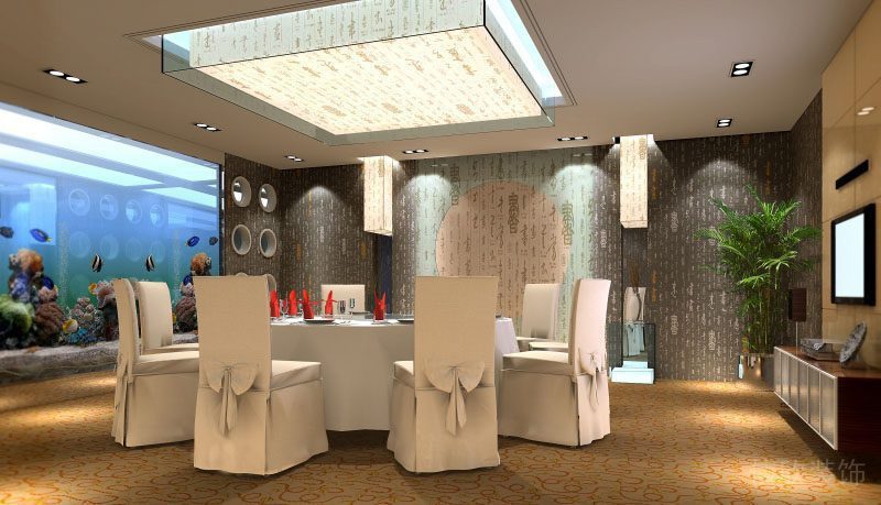 深圳湘菜餐廳裝修設計豪華包間
