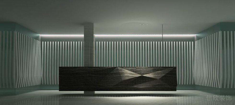 金海岸辦公室裝修-前臺(tái)區(qū)