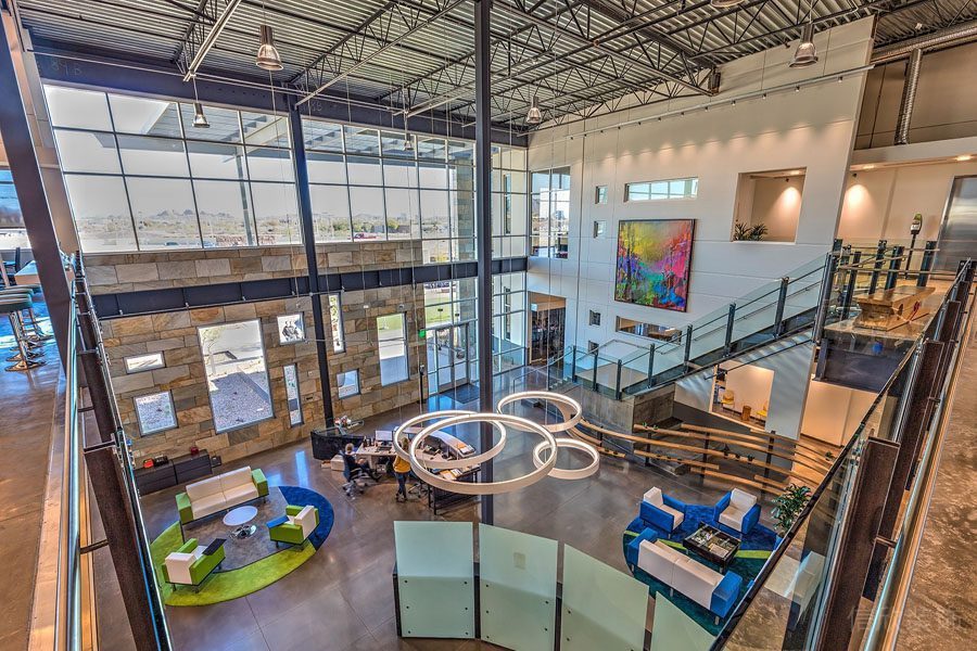 辦公室高空俯視圖