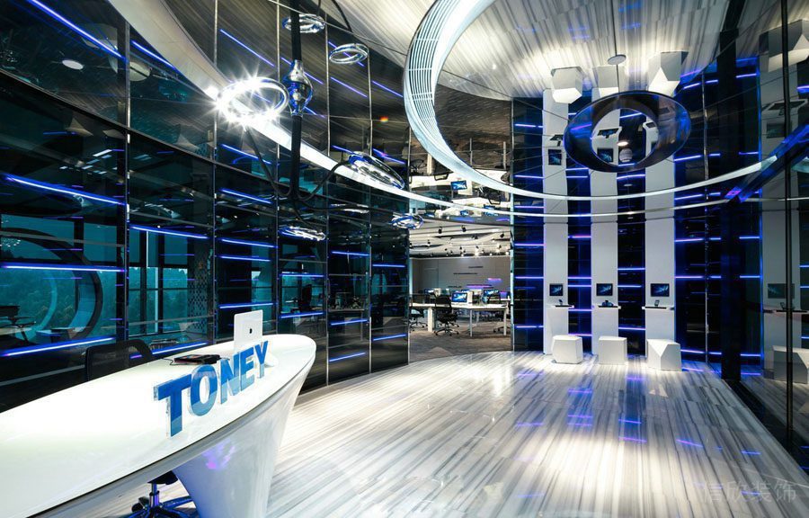 深圳羅湖區蓮塘深圳辦公室裝修工程_前臺區