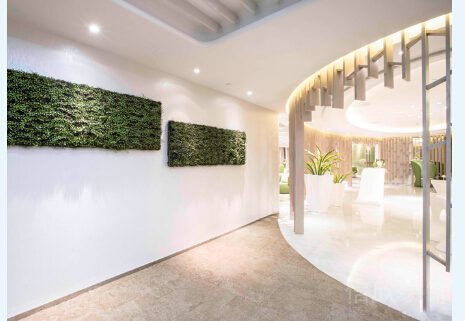 綠植壁畫(huà)大廳裝修設(shè)計(jì)效果圖