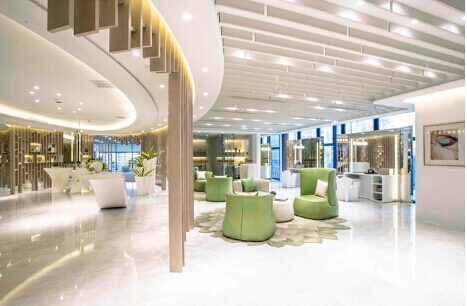 花葉形地毯休息區(qū)設(shè)計(jì)