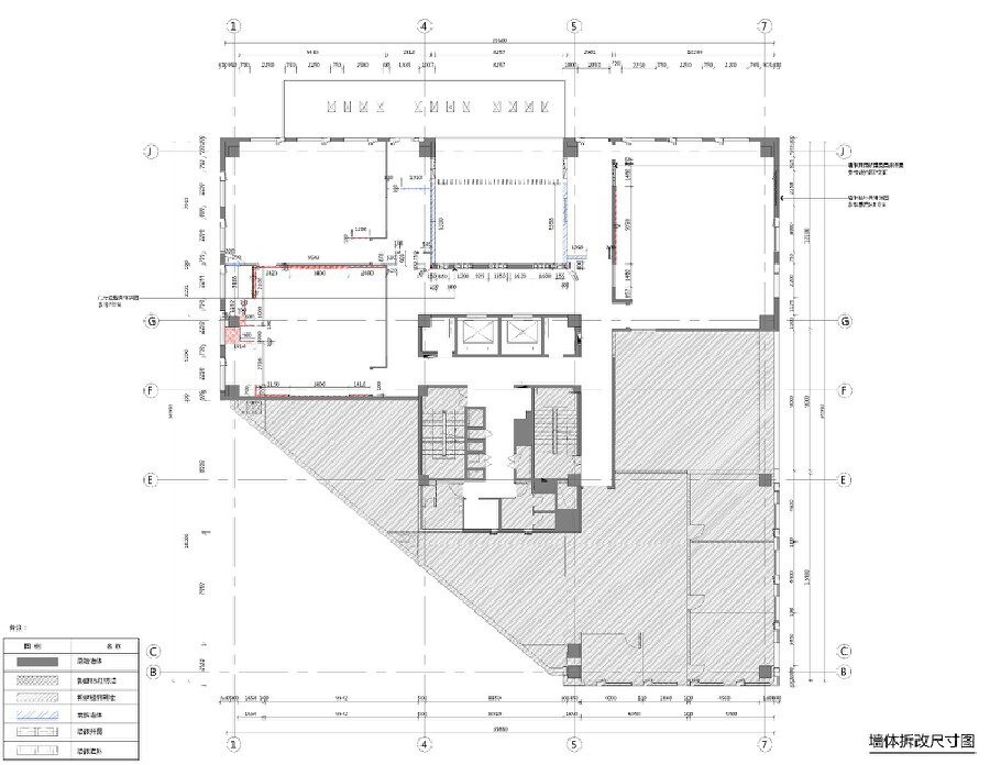 墻體拆改尺寸圖