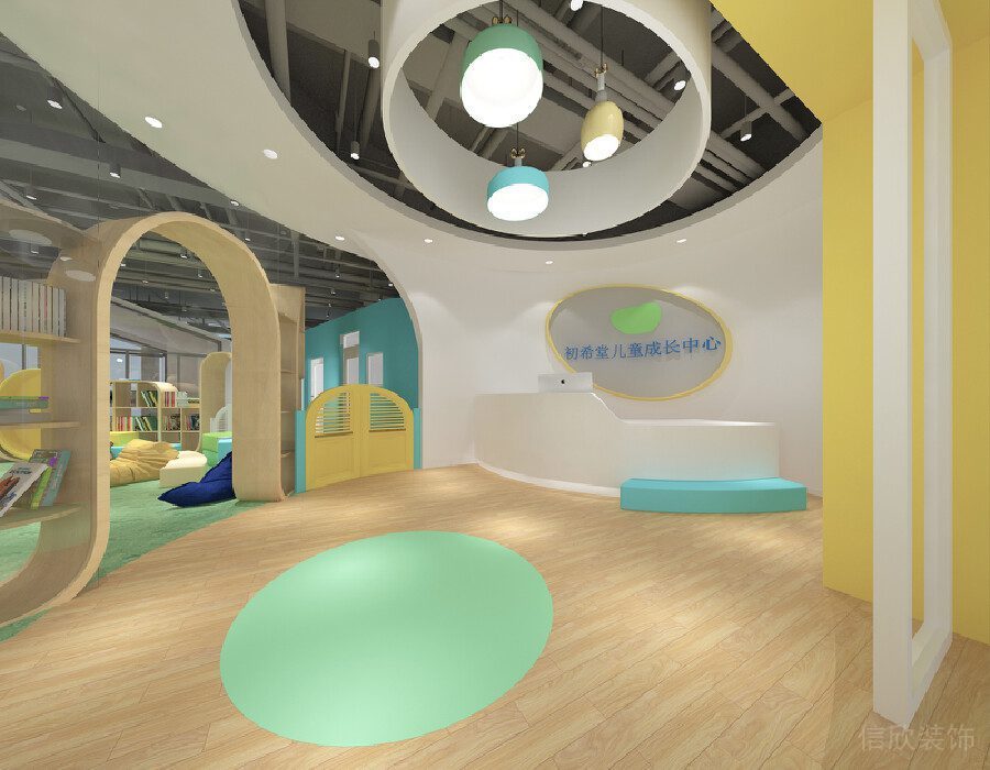 原木地板半開(kāi)放式前臺(tái)設(shè)計(jì)