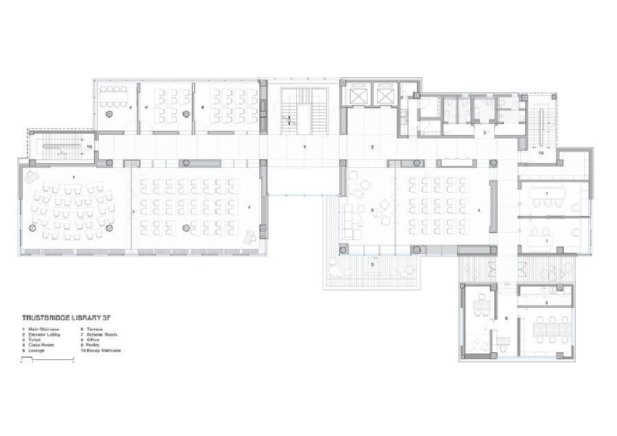 圖書館建筑平面設計圖