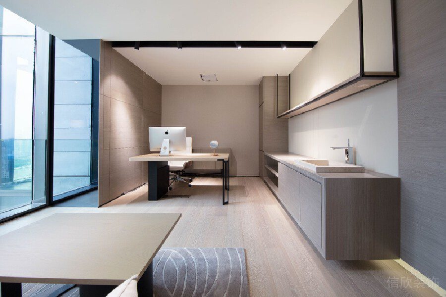 培訓(xùn)機(jī)構(gòu)裝修設(shè)計總裁辦公室裝修效果圖楓木設(shè)計