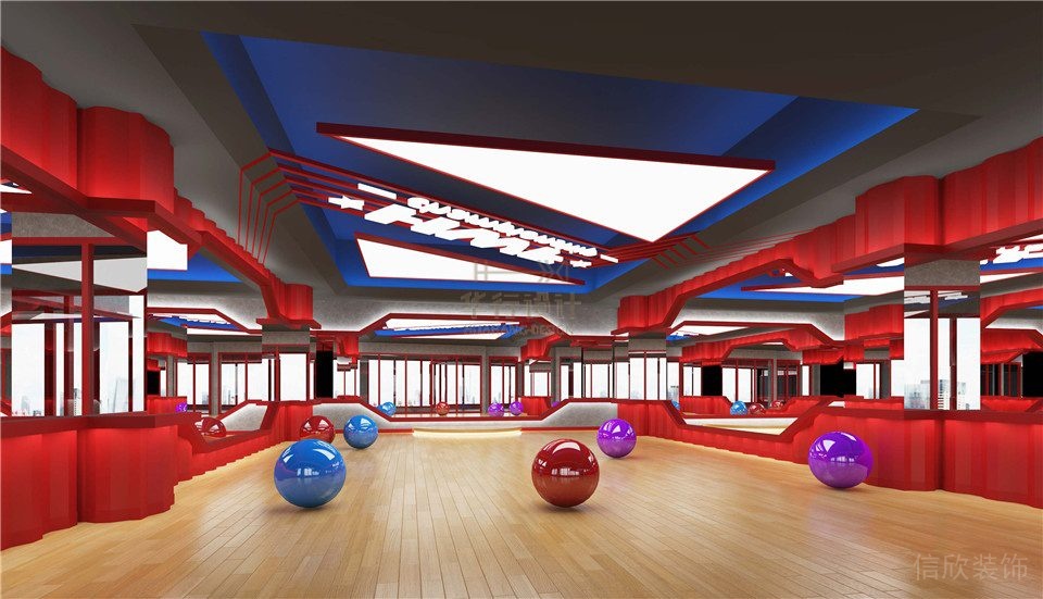 華武決朝陽二店健身房設計-操房 華武決朝陽二店健身房設計-操房