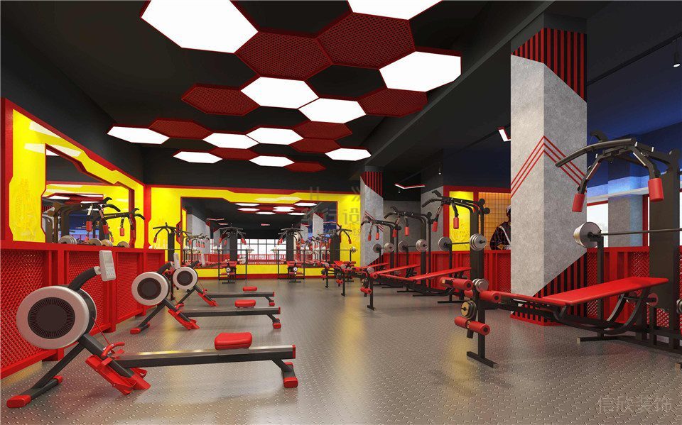 華武決朝陽二店健身房設計-重量區(qū) 華武決朝陽二店健身房設計-重量區(qū)