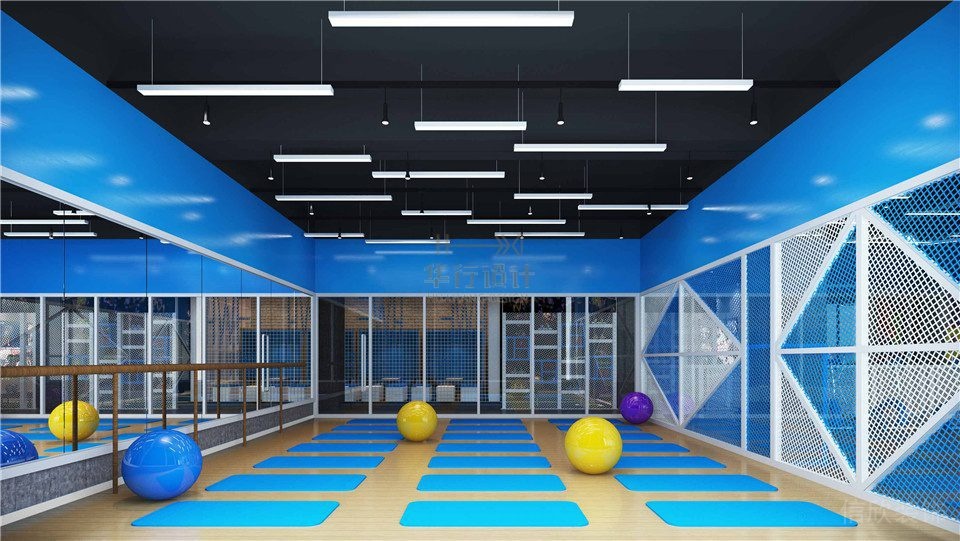 華武決東門(mén)二店深圳健身房裝修設(shè)計(jì)_瑜伽室