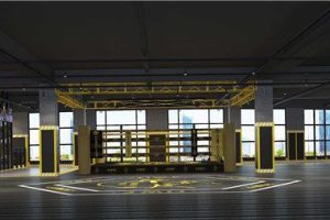 拳擊競賽臺武術(shù)培訓(xùn)機(jī)構(gòu)裝修效果全景圖