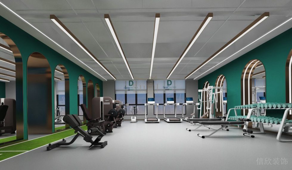 健身房設(shè)計深圳南山21DAY健身_健身區(qū)
