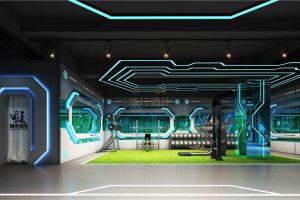 現(xiàn)代簡約健身房裝修設(shè)計(jì)墻體玻璃設(shè)計(jì)