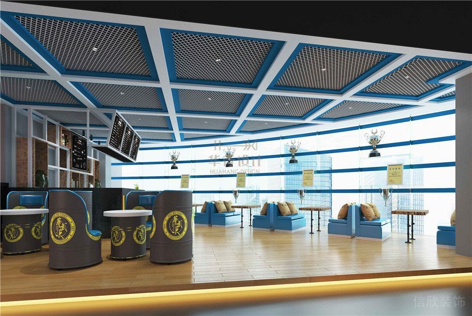 華武決東門(mén)二店深圳健身房裝修設(shè)計(jì)_休息區(qū)