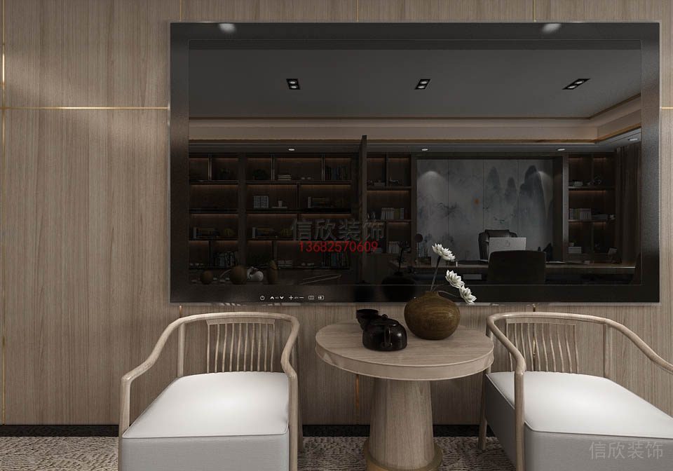 寫字樓裝修洽談區-中喬公司