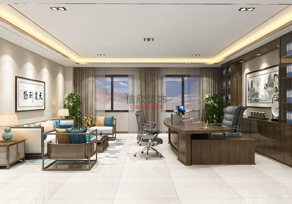 公司裝修總經理辦公室-蜆山文化