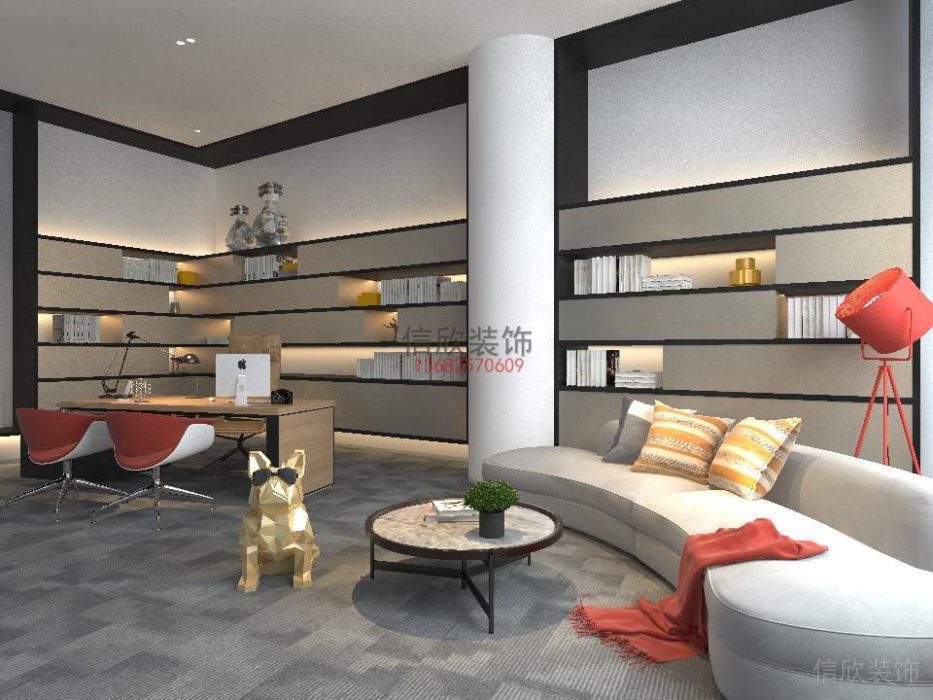 辦公室裝修-休息區-明鑫公司