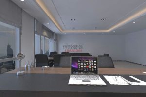辦公室簡約風(fēng)高級灰商務(wù)工作區(qū)域