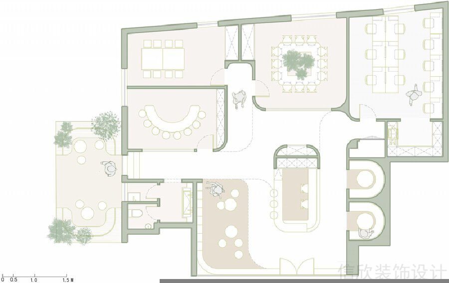 深圳書宇培訓(xùn)學(xué)校裝修設(shè)計(jì)_信欣幼兒園學(xué)校裝修設(shè)計(jì)