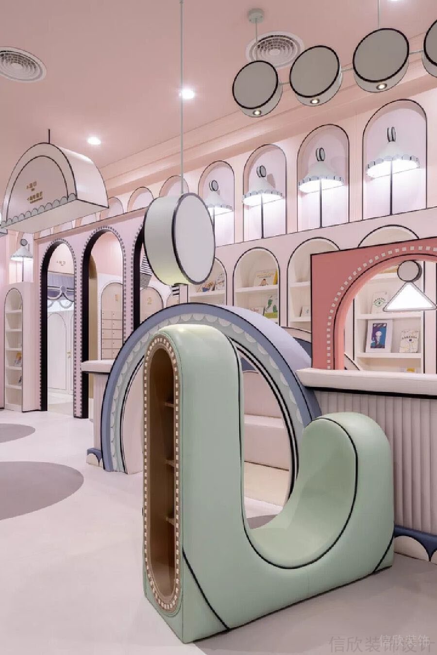 鄭州龍飛親子俱樂(lè)部裝修設(shè)計(jì)1_信欣幼兒園學(xué)校裝修設(shè)計(jì)