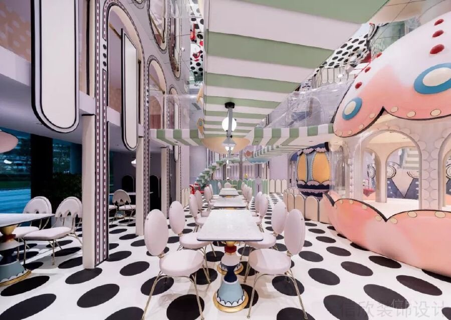 波點過道波普藝術辦公室休息區