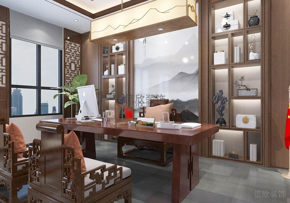 南山辦公室裝修總經理室-博勝文化