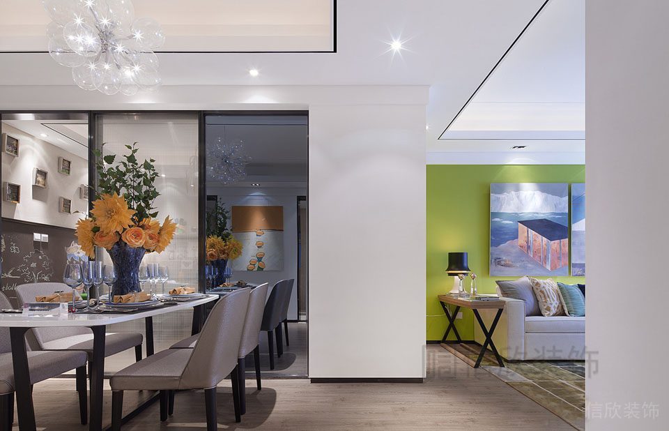 就餐區(qū)裝修設(shè)計(jì)大廳效果圖學(xué)區(qū)房裝修木質(zhì)地板