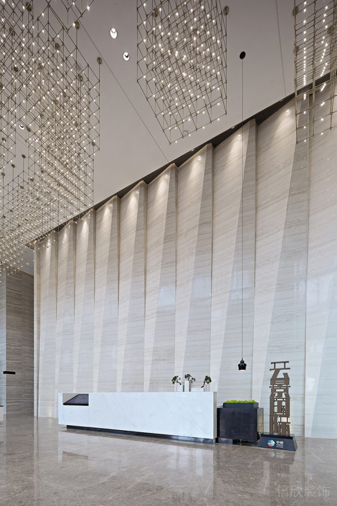 深圳福田寫字樓大堂裝修設計