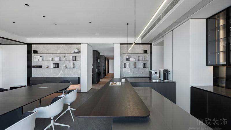 辦公室現(xiàn)代簡(jiǎn)約風(fēng)辦公區(qū)效果圖(4)