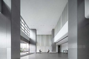 辦公室現(xiàn)代簡約風(fēng)大廳效果圖(7)