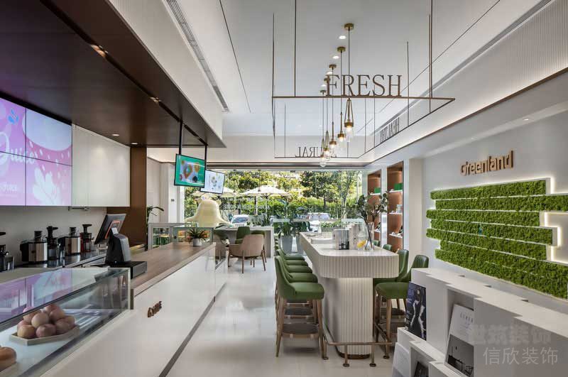 北歐現(xiàn)代風茶飲空間水吧