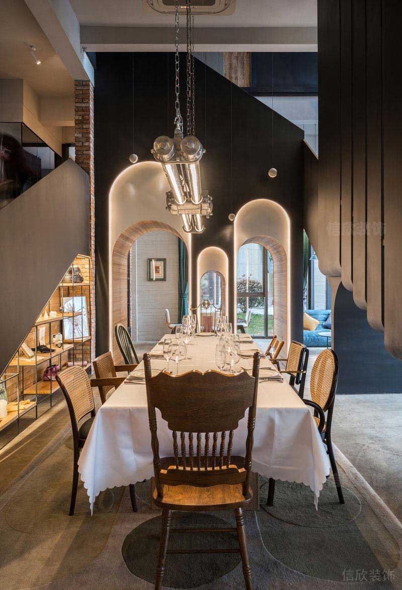 餐廳工業(yè)風(fēng)用餐區(qū)效果圖(2)