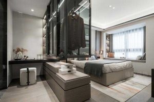 二手房改造北歐風(fēng)臥室衣帽間效果圖