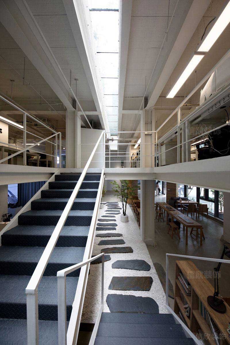 工業(yè)風搭配景觀走廊的設計效果