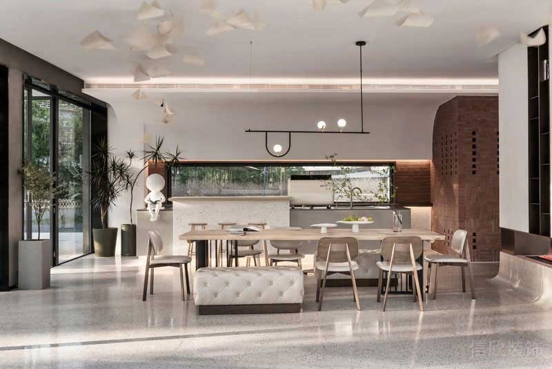 工業(yè)現(xiàn)代風茶飲空間公共體驗區(qū)