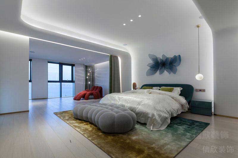 后現代極簡風格臥室睡床