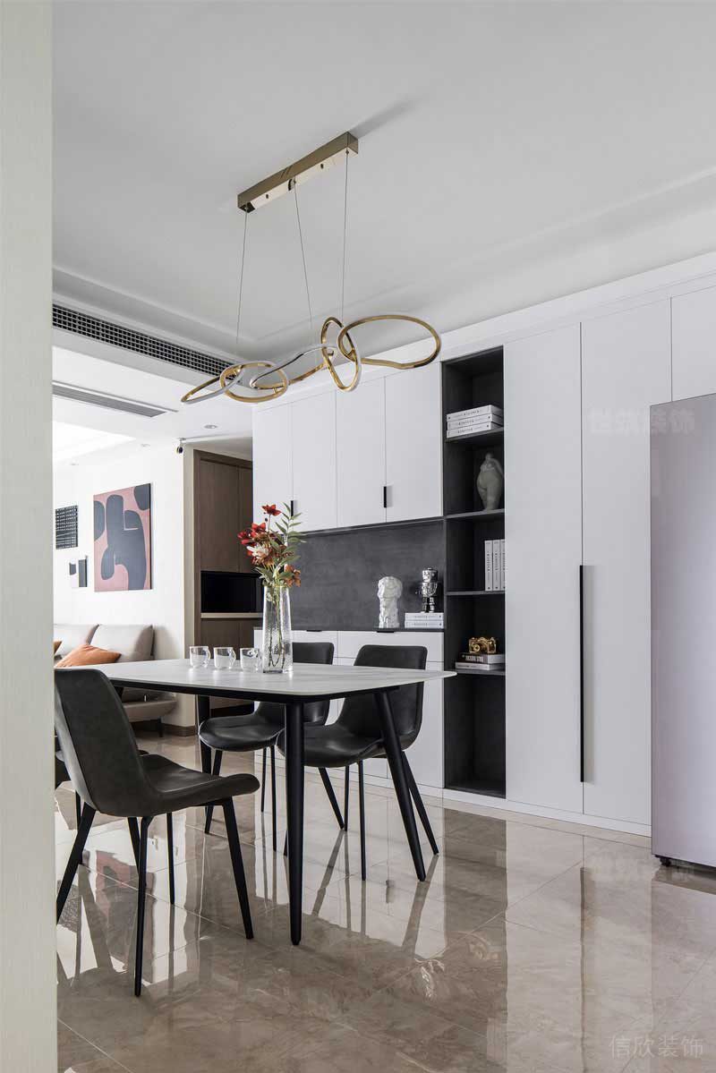 極簡風(fēng)格公寓家居餐廳