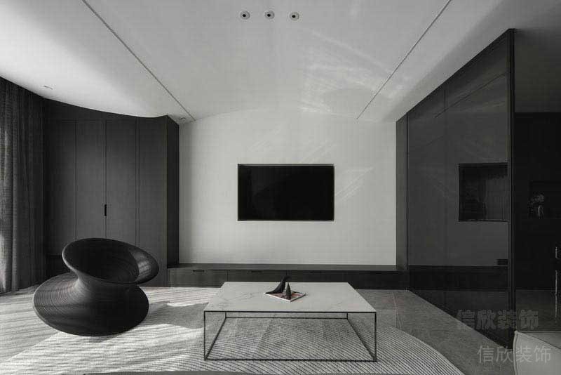 極簡(jiǎn)風(fēng)格家庭電視背景墻