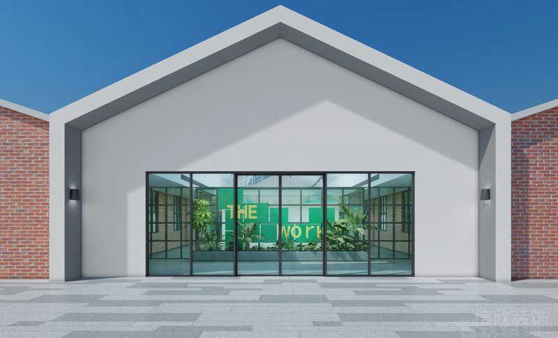 幾簡(jiǎn)工業(yè)風(fēng)辦公室外觀(guān)效果圖