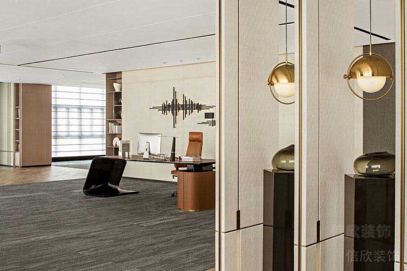 輕奢風(fēng)格辦公室懂事長獨(dú)立辦公室