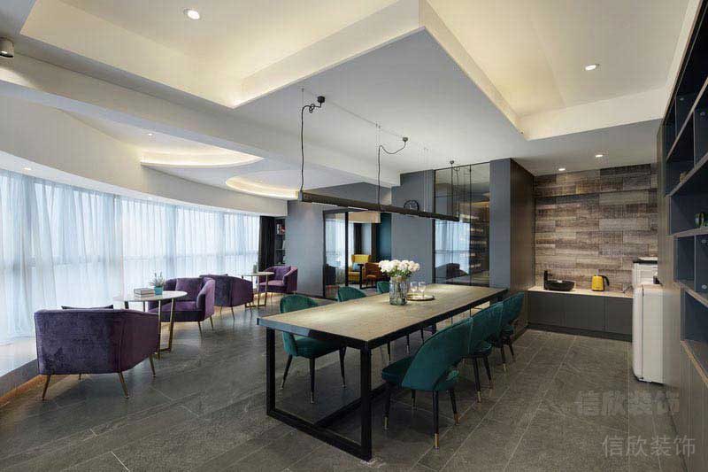 輕奢風(fēng)格辦公室公共會客區(qū)