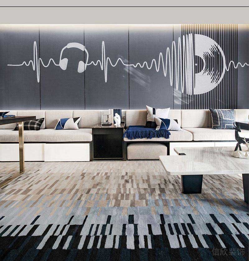 現(xiàn)代風格客廳定制背景設(shè)計圖