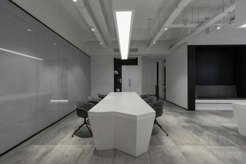 現(xiàn)代極簡辦公室商務洽談區(qū)