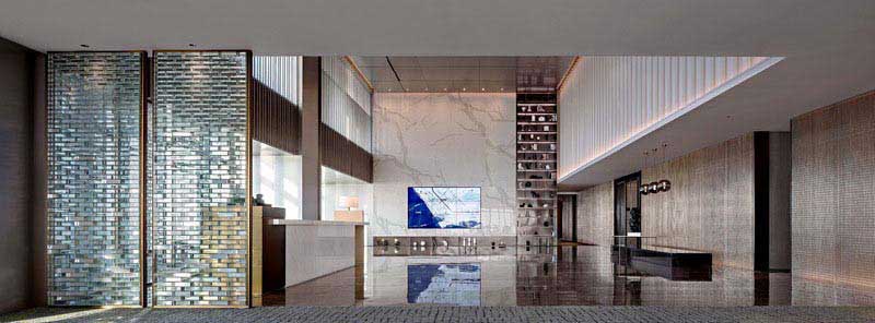 現(xiàn)代輕奢風(fēng)辦公大堂