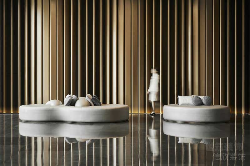 現(xiàn)代輕奢風(fēng)格辦公室大堂休息等候區(qū)