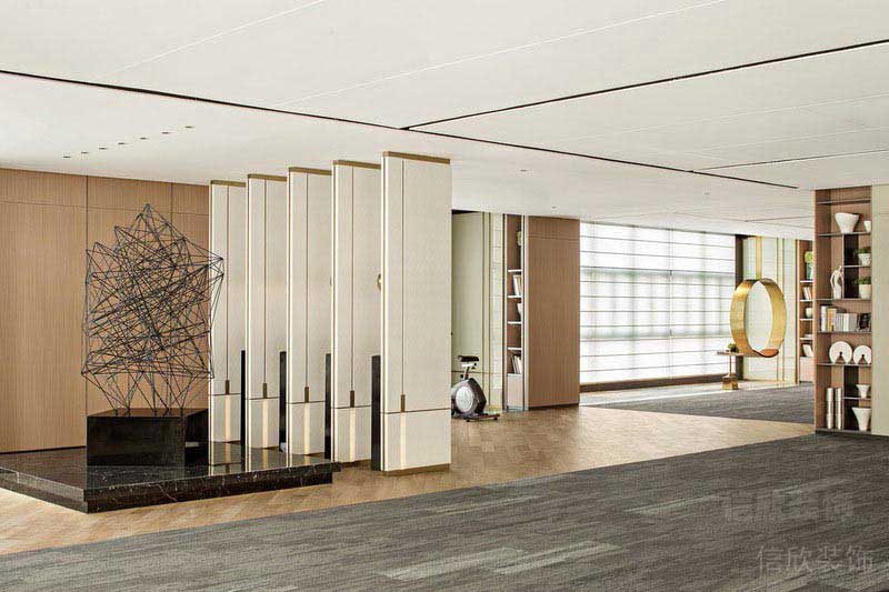 現(xiàn)代輕奢風(fēng)格辦公室大堂藝術(shù)景觀