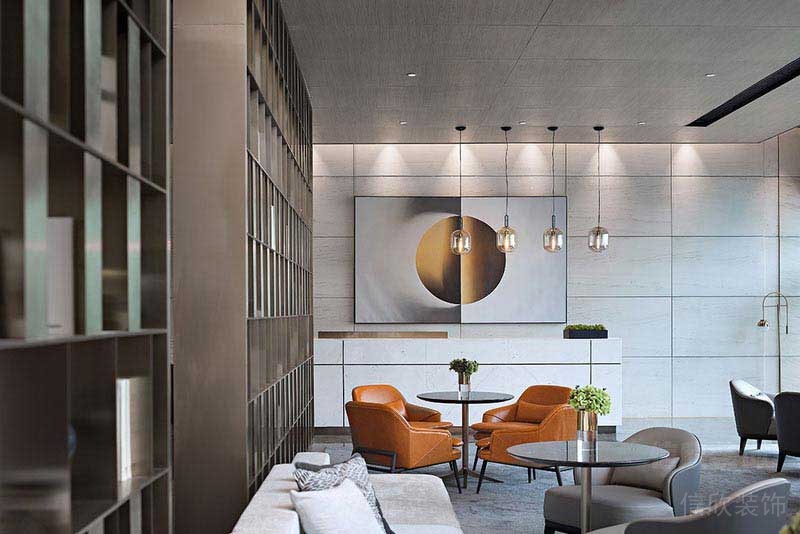 現(xiàn)代輕奢風(fēng)格辦公室休閑公共接待區(qū)
