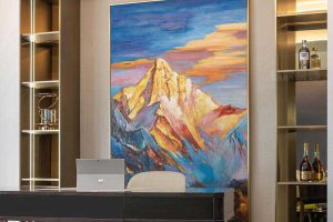 新房現(xiàn)代輕奢風(fēng)書(shū)房背景墻效果圖