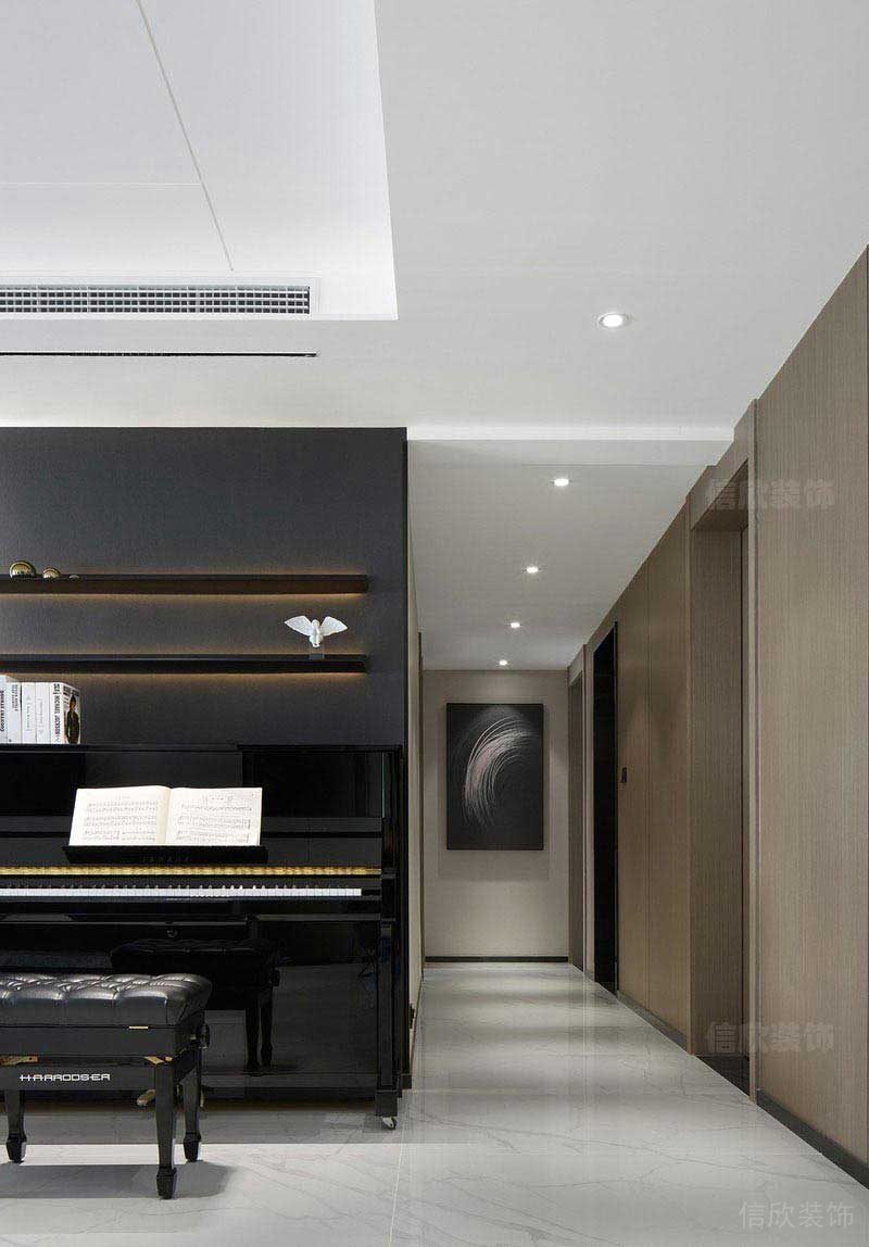 新居現(xiàn)代簡約風(fēng)高檔鋼琴效果圖
